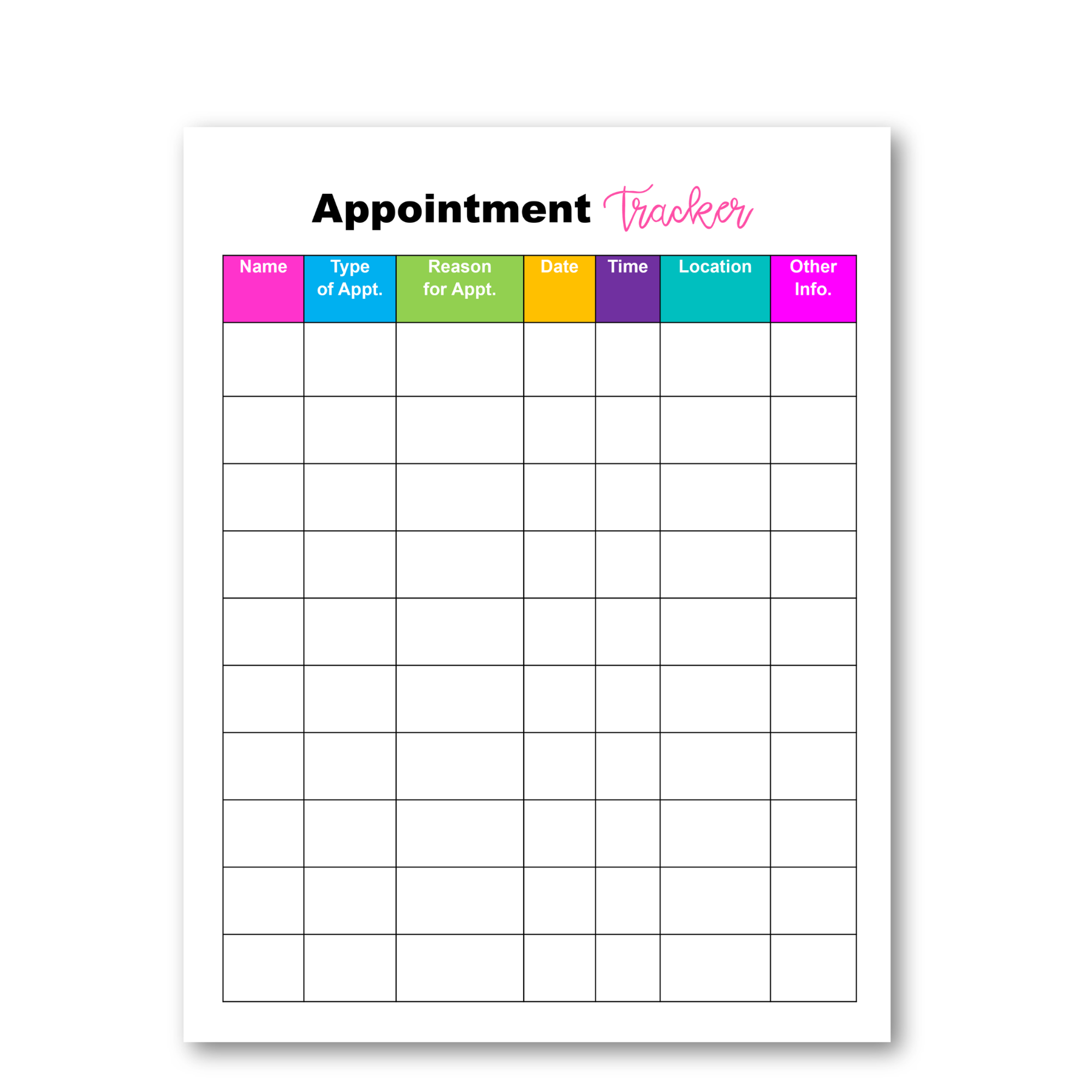 appointment-tracker-scrapbooking-craft-supplies-tools-embellishments