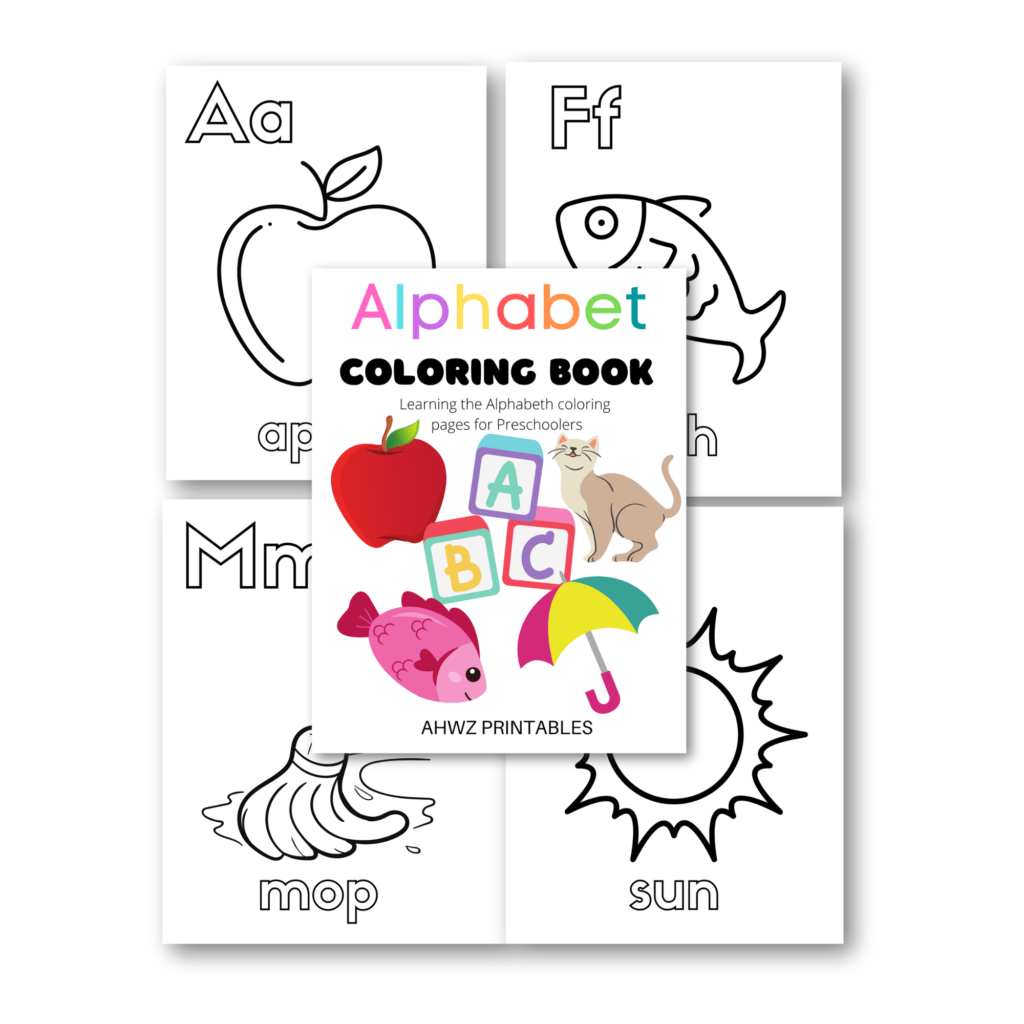 Preschool Alphabet Coloring Book - ABC