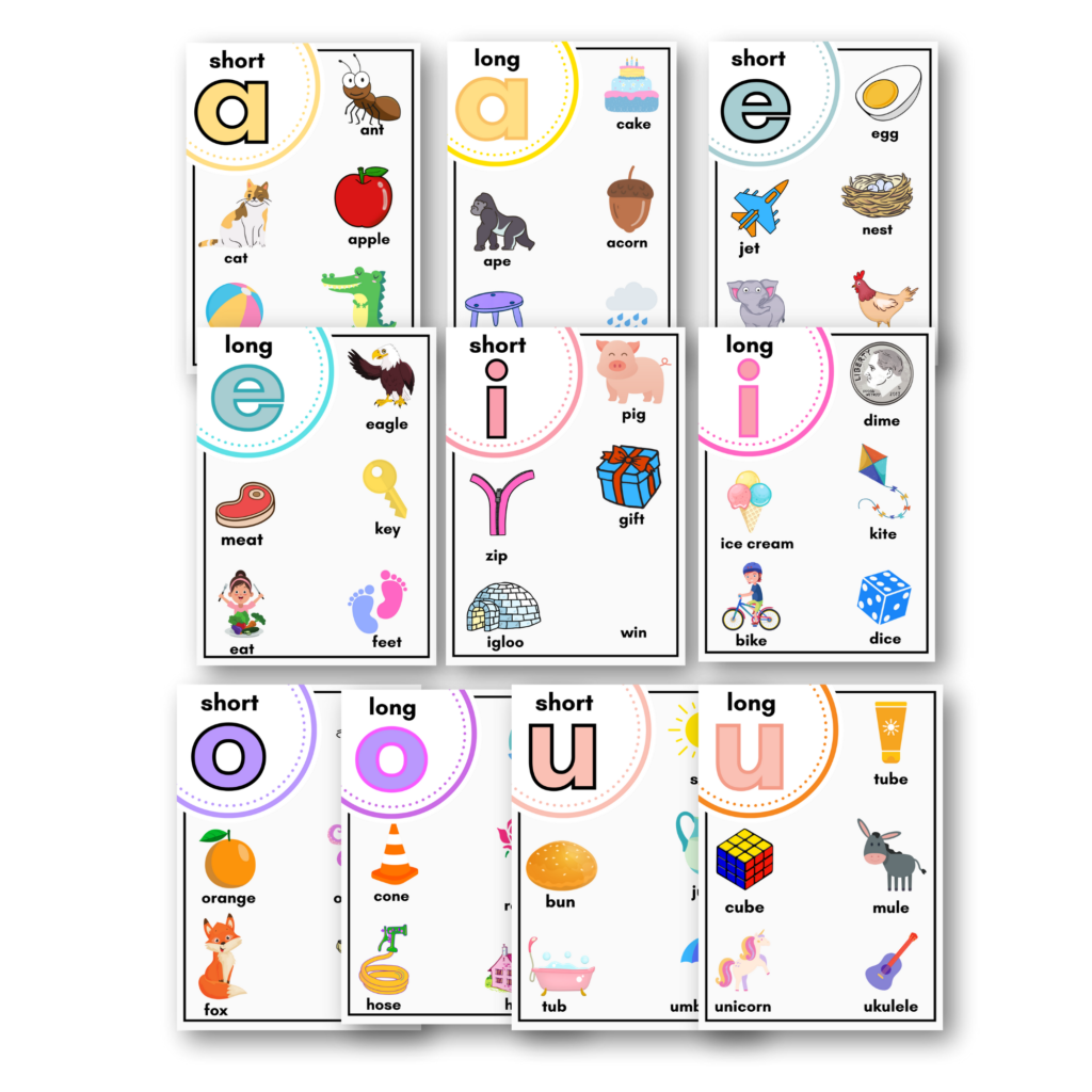 Phonics Flash Cards - Learning Cards
