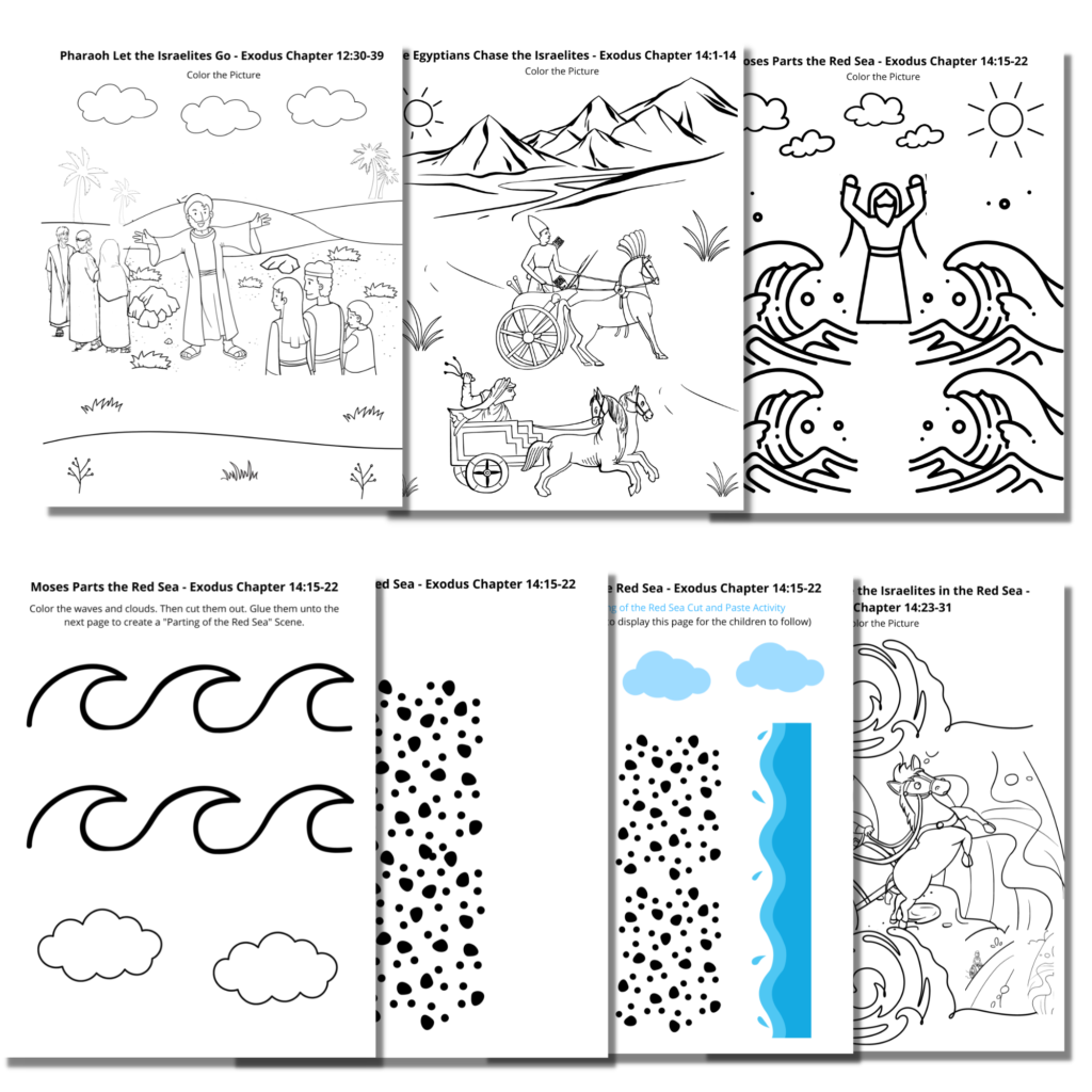 The Red Sea Coloring Pages