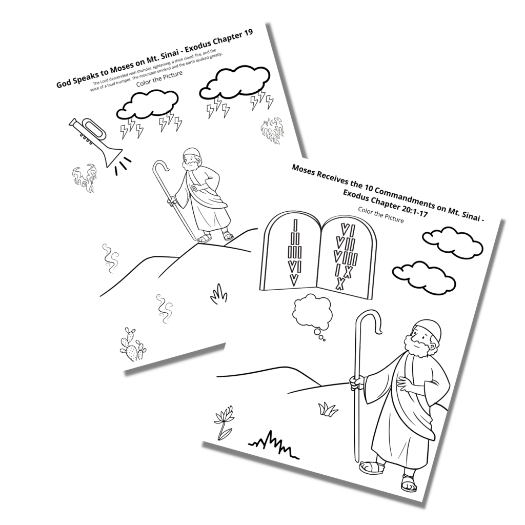 The 10 Commandments Coloring Pages